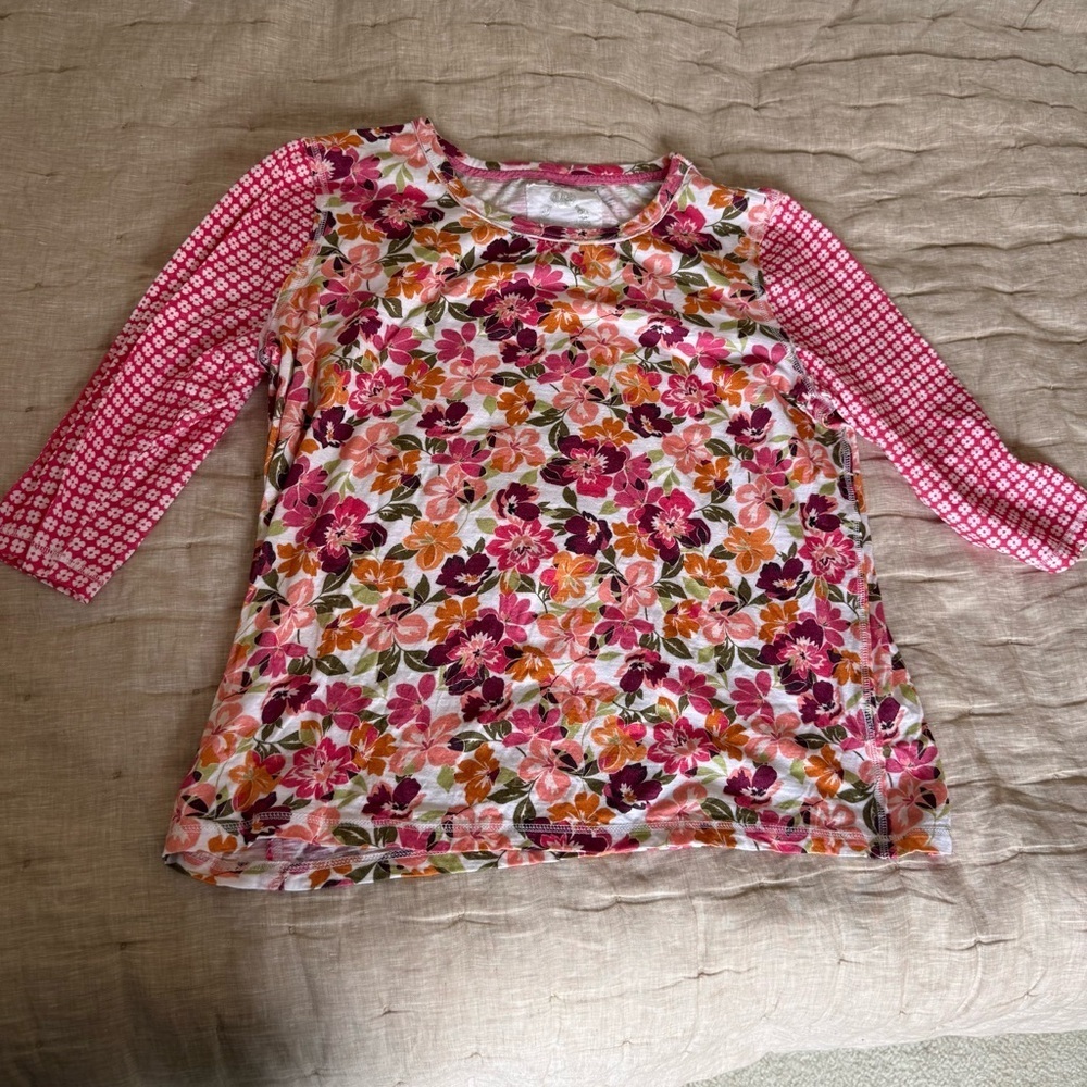 Cino Floral Boho Long 2/3 Sleeve Women's Size XXL